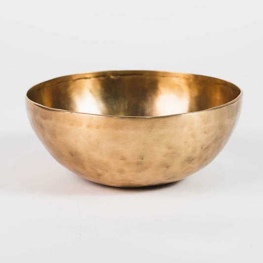 Gold Singing Bowl: 25.3 cm 1.782kg B2 124hz